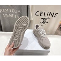 Top Grade Celine Alan Sneakers with Triomphe in Suede Dark Grey 0428127