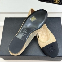 Best Price Chanel Mesh & Grosgrain Ballerina Beige 050906