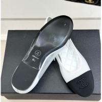Low Cost Chanel Mesh & Grosgrain Ballerina White 050908