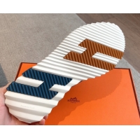 Unique Style Hermes Ketch Sneakers in Suede Blue 0419059