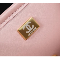 Top Grade Chanel Suede & Braided Calfskin Mini Flap Bag AS4797 Light Pink 2025