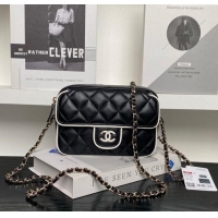 Top Grade Chanel Lambskin Mini Camera bag AP4516 Black 2025