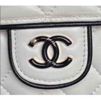 Good Quality Chanel Lambskin Mini Camera bag AP4516 White 2025