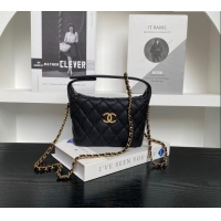 Top Quality Chanel Grained Calfskin Clutch with Chain AP4484 Black 2025