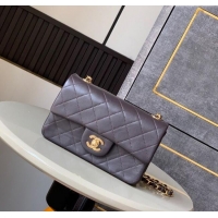 Famous Brand Chanel Vintage Lambskin Small Flap Bag CH032701 Chocolate Brown 2025