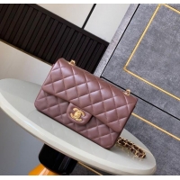 Trendy Design Chanel Vintage Lambskin Small Flap Bag CH032701 Brown 2025