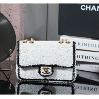 Big Discount Chanel Sequins Mini Classic Flap Bag A69900 White 2025