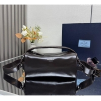 Best Grade Prada Nappa leather shoulder bag 2VH188 Dark Brown 2025