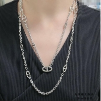 Top Grade Hermes Farandole Necklace 120cm H1615 Silver 2025