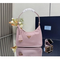 Famous Brand Prada Re-Edition 2005 Re-Nylon and Saffiano hobo mini bag 1N204M Alabaster Pink 2025