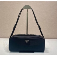 Best Price Prada Swing nylon shoulder bag 1BC249 Black 2025