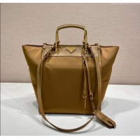 Top Grade Prada Re-Nylon tote bag 1BG578 Brown 2025