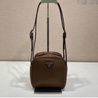 Super Quality Prada Swing nylon mini bag 1BC248 Brown 2025