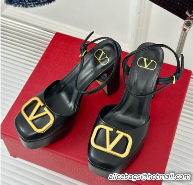Purchase Valentino VLOGO Signature Platform Pump 115MM Nappa Leather Black 5030505
