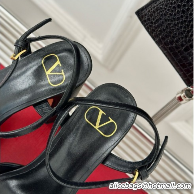 Purchase Valentino VLOGO Signature Platform Pump 115MM Nappa Leather Black 5030505