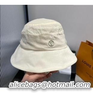 Top Design Louis Vuitton Satin Bucket Hat V0514 White 2025
