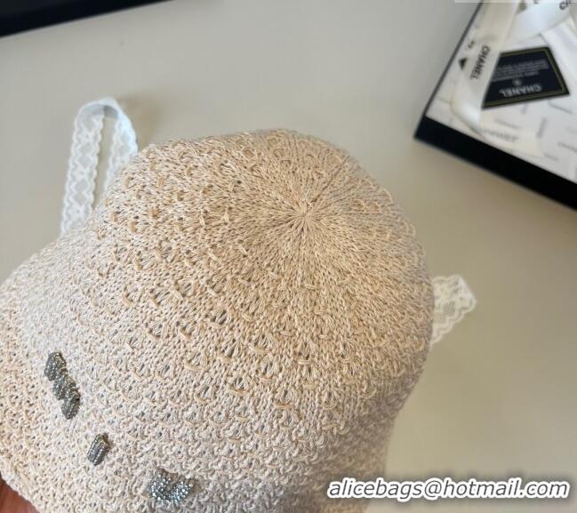 Good Looking Miu Miu Knit Bucket Hat MM051406 Beige 2025