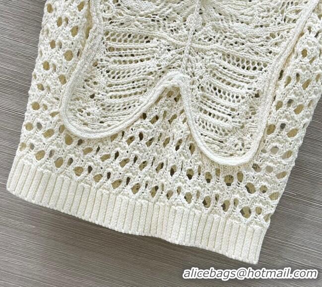 Pretty Style Dior Miss Dior Butterfly Knit Top 0515 White 2025