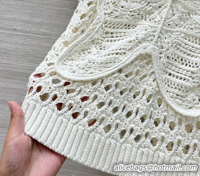 Pretty Style Dior Miss Dior Butterfly Knit Top 0515 White 2025