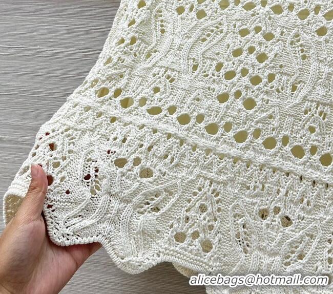 Famous Brand Dior Miss Dior Butterfly Knit Skirt 0515 White 2025