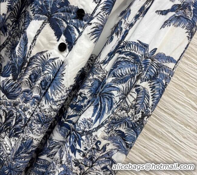 Famous Brand Dior Coconut Tree Printed A-Shaped Skirt D0515 2025