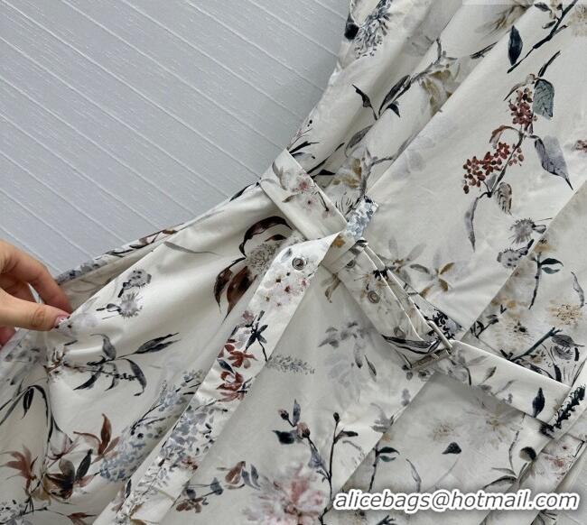 Top Grade Dior Printed Dress 0515 Grey 2025