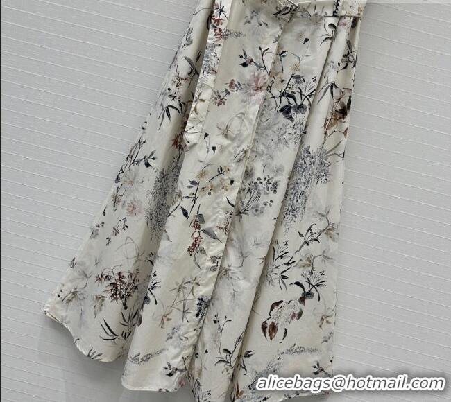 Top Grade Dior Printed Dress 0515 Grey 2025
