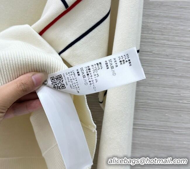 Famous Brand Celine Satin Cotton Polo Knit Shirt 0515 White 2025