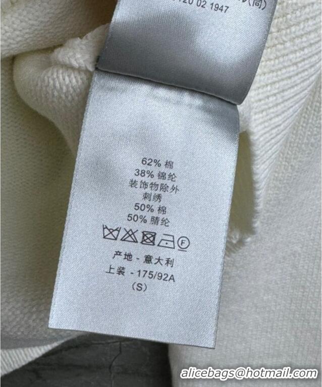 Well Crafted Dior Cotton Sweatshirt 0515 White 2025