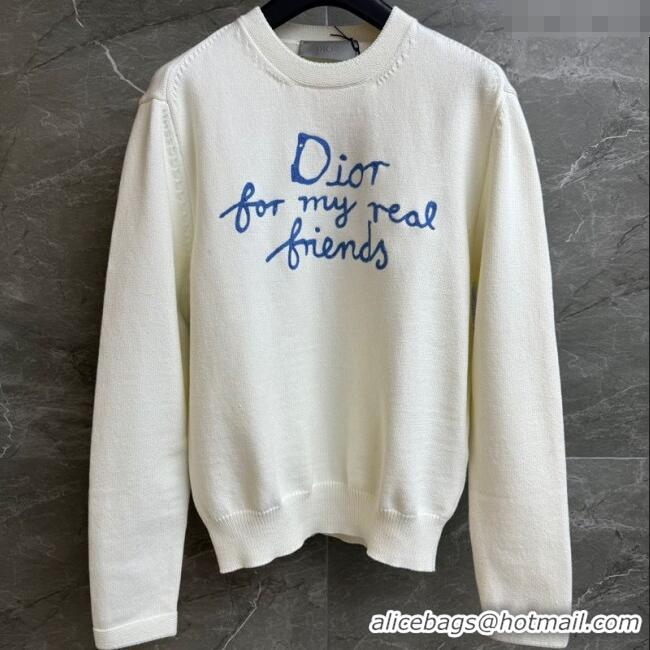 Well Crafted Dior Cotton Sweatshirt 0515 White 2025