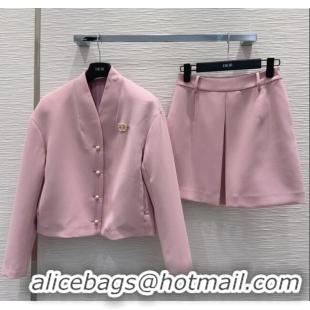 Market Sells Dior Jacket and Skirt Suit Set 0515 Pink 2025