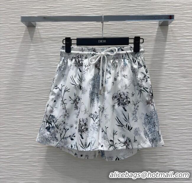 Low Cost Dior Printed Jacket and Shorts Set 0515 White 2025