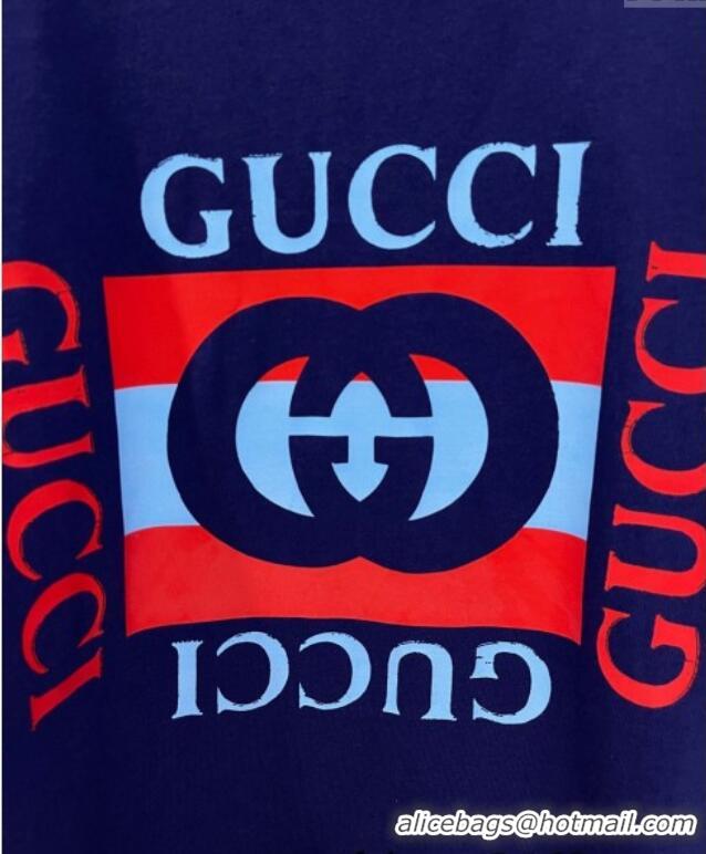 Well Crafted Gucci Cotton T-Shirt 0515 Royal Blue 2025