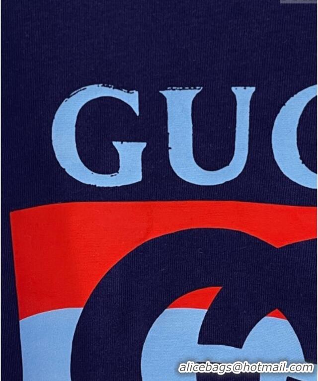 Well Crafted Gucci Cotton T-Shirt 0515 Royal Blue 2025