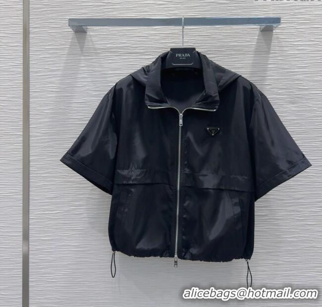 Top Grade Prada Jacket and Shorts Set 0515 Black 2025