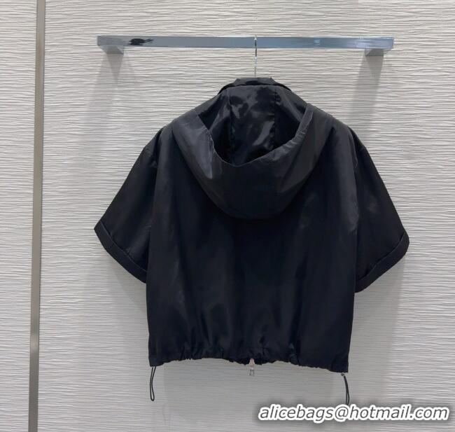 Top Grade Prada Jacket and Shorts Set 0515 Black 2025