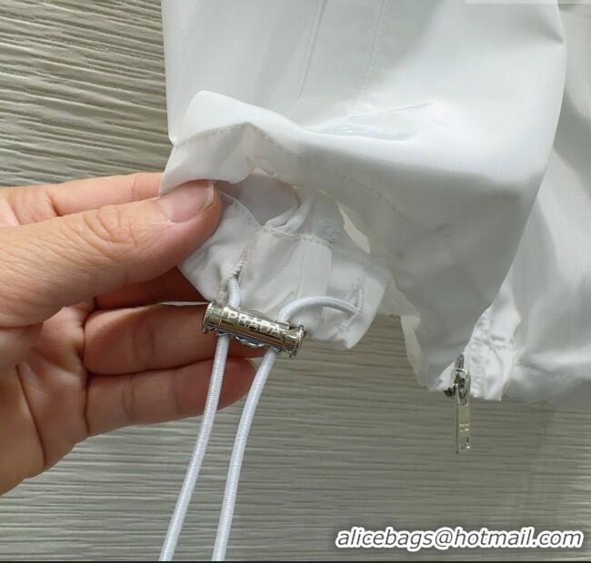 Low Cost Prada Jacket and Shorts Set 0515 White 2025