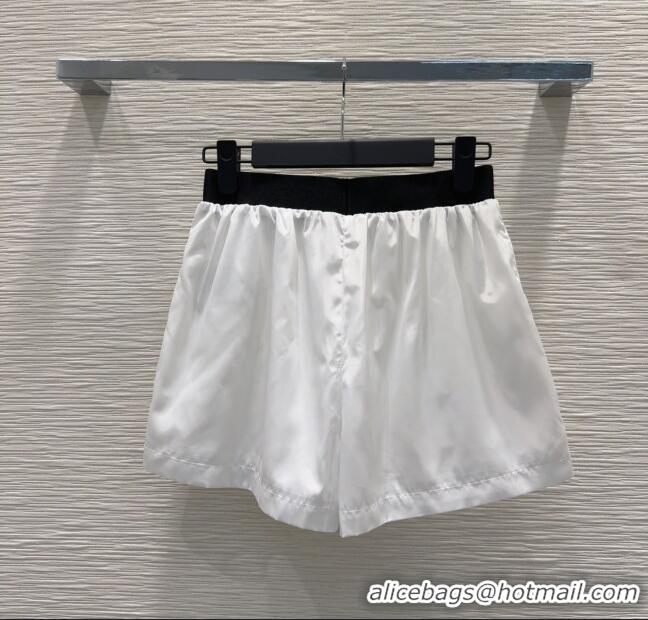 Low Cost Prada Jacket and Shorts Set 0515 White 2025