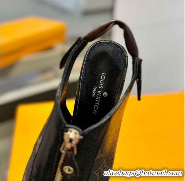 Good Looking Louis Vuitton Allure Slingback Pumps 8.5cm in Monogram Canvas 0222005
