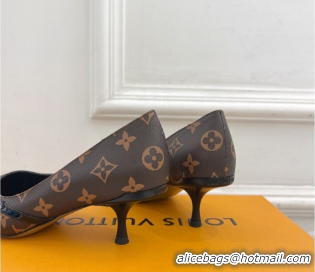 Top Grade Louis Vuitton 6AM Pumps 5.5cm in Monogram Canvas 0222015