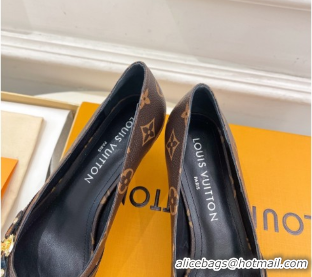 Top Grade Louis Vuitton 6AM Pumps 5.5cm in Monogram Canvas 0222015