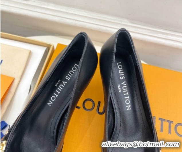 Good Product Louis Vuitton 6AM Pumps 5.5cm in Lambskin Leather Black 0222020