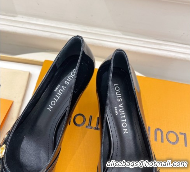 Buy Discount Louis Vuitton 6AM Pumps 5.5cm in Patent Calfskin Leather Black 0222022