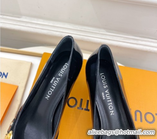 Buy Discount Louis Vuitton 6AM Pumps 5.5cm in Patent Calfskin Leather Black 0222022
