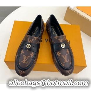 Unique Style Louis Vuitton Soho Flat Loafers in Monogram Canvas 0222032