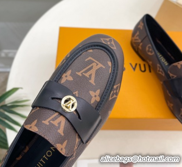 Unique Style Louis Vuitton Soho Flat Loafers in Monogram Canvas 0222032
