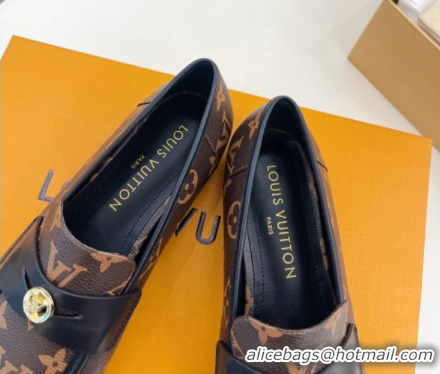 Unique Style Louis Vuitton Soho Flat Loafers in Monogram Canvas 0222032
