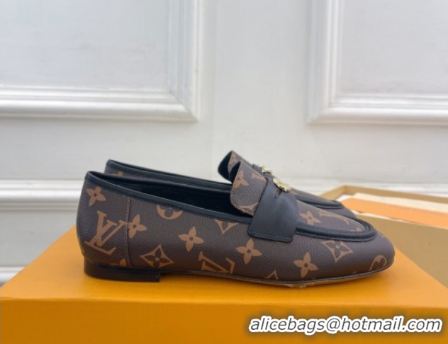 Unique Style Louis Vuitton Soho Flat Loafers in Monogram Canvas 0222032