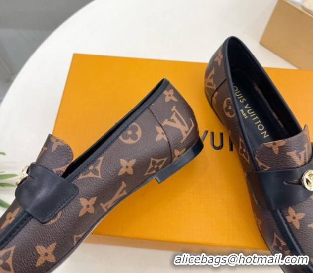 Unique Style Louis Vuitton Soho Flat Loafers in Monogram Canvas 0222032