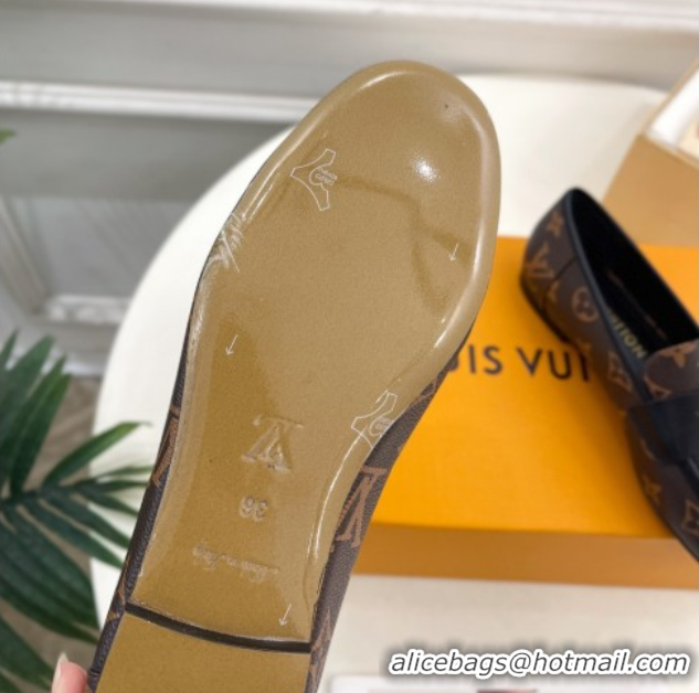 Unique Style Louis Vuitton Soho Flat Loafers in Monogram Canvas 0222032